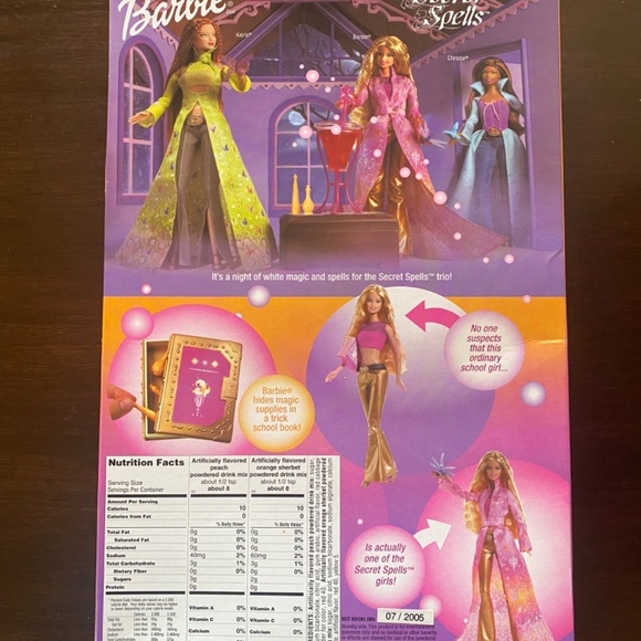 Secret Spells Barbie Doll 2003 Mattel B2787 & A Trick School Book NIB - Picture 3 of 5